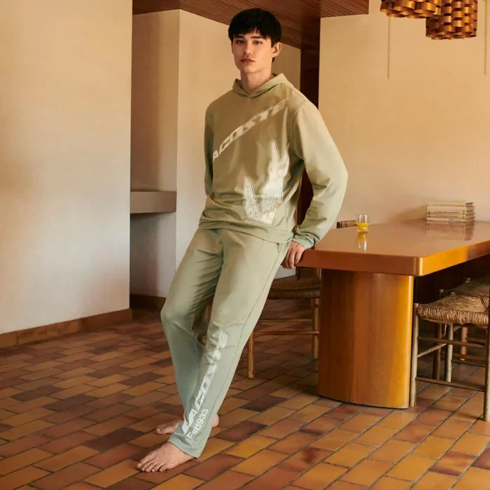 Sweatpants and Trousers Men Lacoste Mens Branded Leg Lounge Pants Khaki Green G21