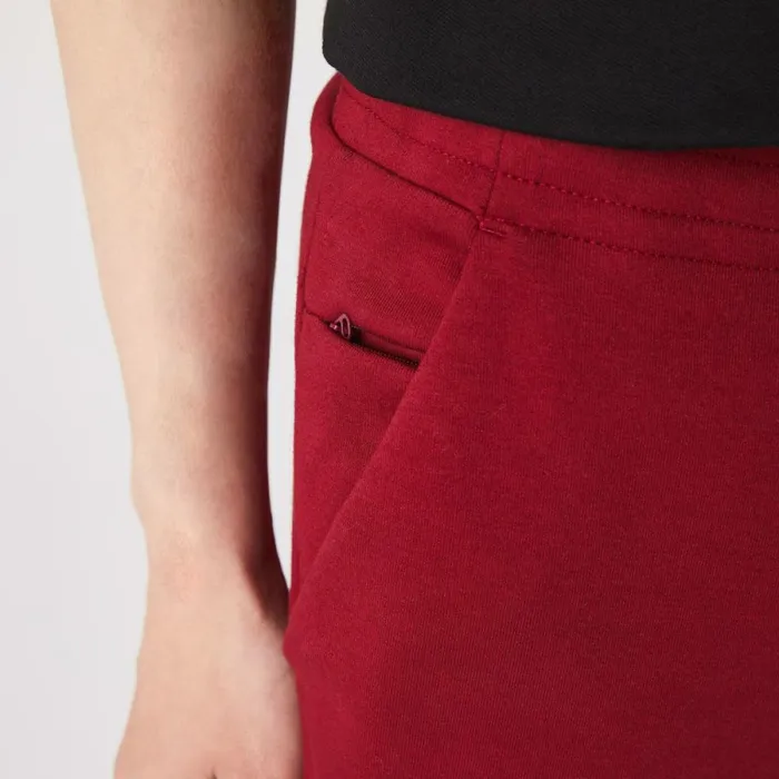 Sweatpants and Trousers Men Lacoste Mens Slim Fit Heathered Cotton Blend Sweatpants Bordeaux Ypw
