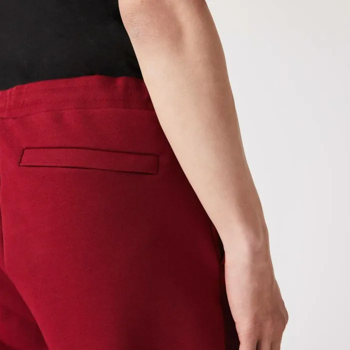Sweatpants and Trousers Men Lacoste Mens Slim Fit Heathered Cotton Blend Sweatpants Bordeaux Ypw