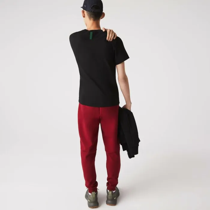 Sweatpants and Trousers Men Lacoste Mens Slim Fit Heathered Cotton Blend Sweatpants Bordeaux Ypw