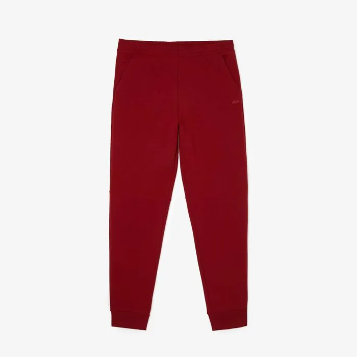 Sweatpants and Trousers Men Lacoste Mens Slim Fit Heathered Cotton Blend Sweatpants Bordeaux Ypw