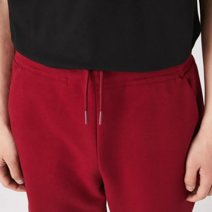 Sweatpants and Trousers Men Lacoste Mens Slim Fit Heathered Cotton Blend Sweatpants Bordeaux Ypw