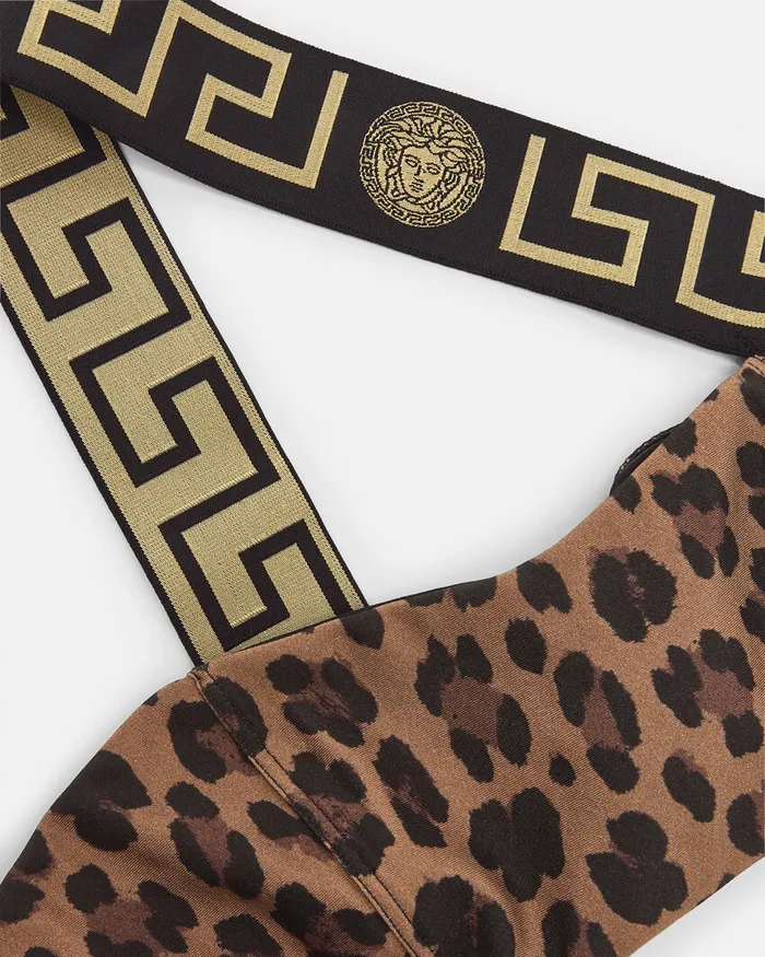Swimwear Women Versace Leopard OnePiece Swimsuit Animalier