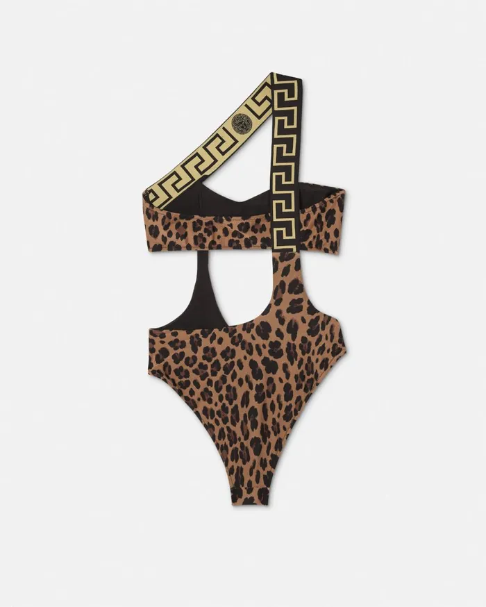 Swimwear Women Versace Leopard OnePiece Swimsuit Animalier