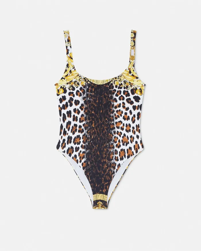 Swimwear Women Versace Wild Barocco OnePiece Swimsuit Print