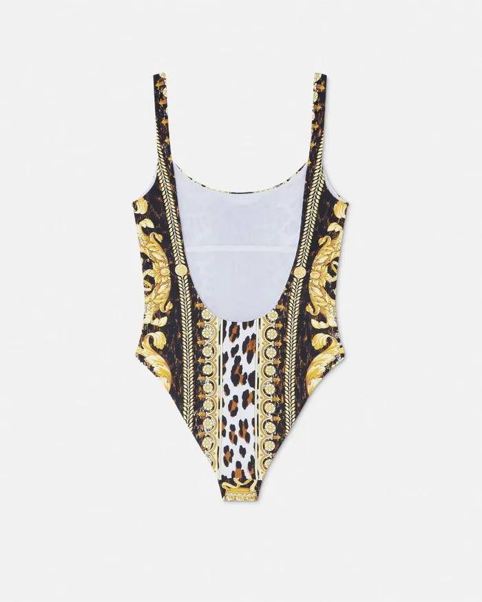 Swimwear Women Versace Wild Barocco OnePiece Swimsuit Print