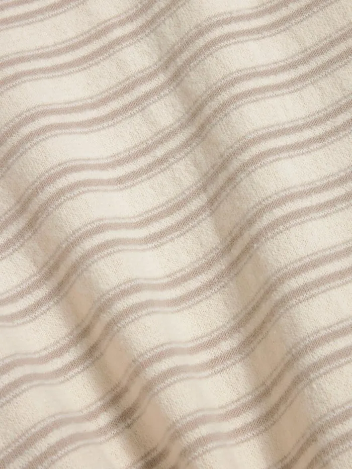 Tshirts and Sweats Men Holzweiler Bloom Striped Crew Beige Mix