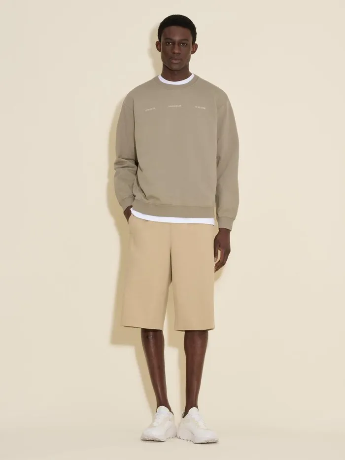 Tshirts and Sweats Men Holzweiler Duke National Crew Taupe