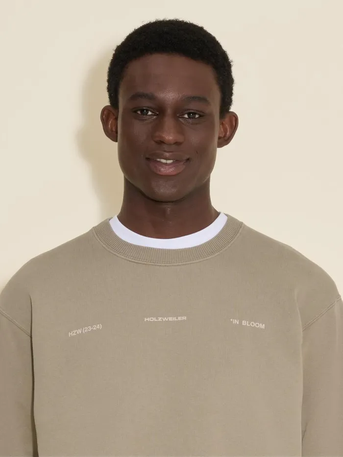 Tshirts and Sweats Men Holzweiler Duke National Crew Taupe