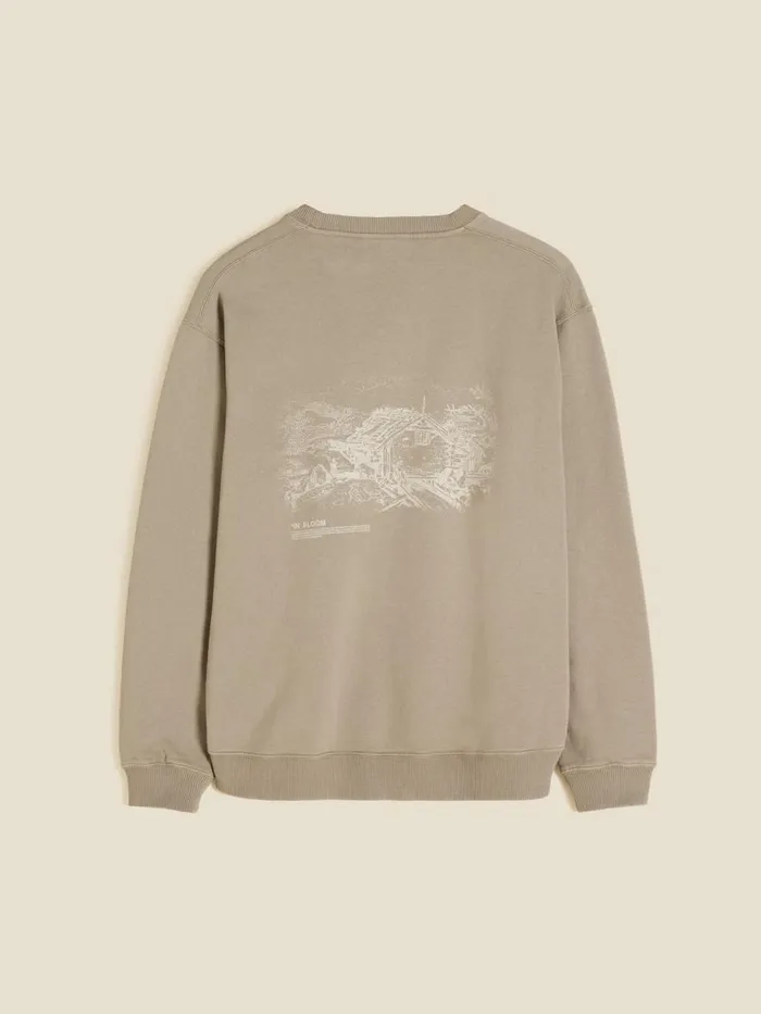 Tshirts and Sweats Men Holzweiler Duke National Crew Taupe