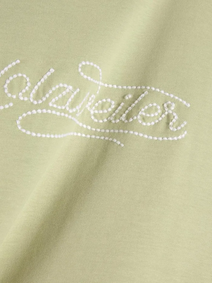 Tshirts and Sweats Women Holzweiler Kjerag Embroidery Tee Lt Green