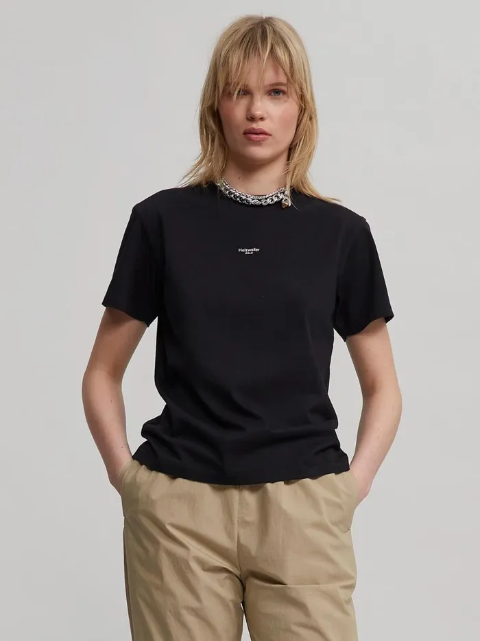 Tshirts and Sweats Women Holzweiler W Oslo Tee Black
