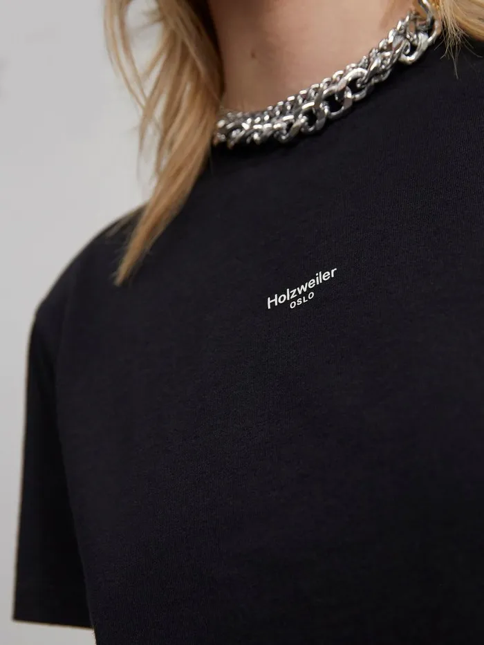 Tshirts and Sweats Women Holzweiler W Oslo Tee Black