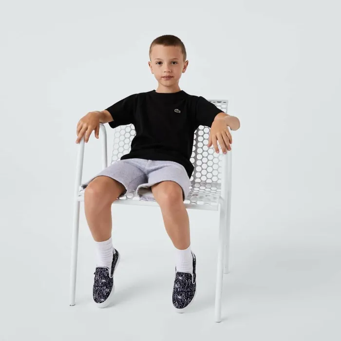 TShirts and Tops Kids Lacoste Kids039 SPORT Breathable Cotton Blend TShirt Black 031