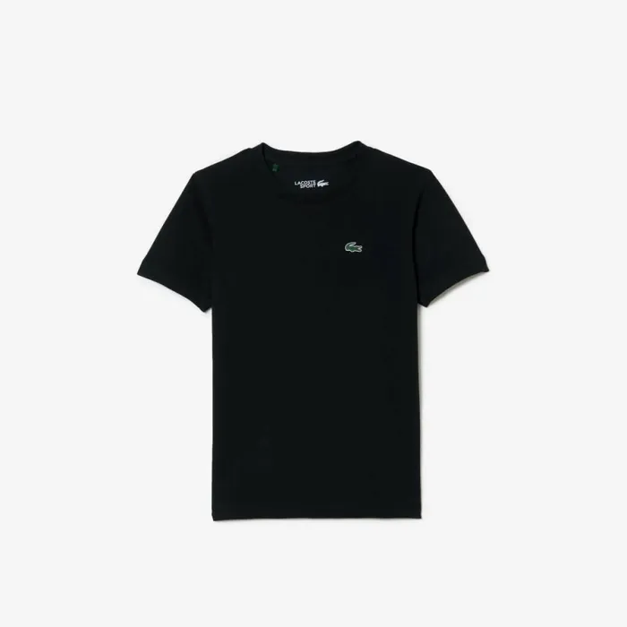 TShirts and Tops Kids Lacoste Kids039 SPORT Breathable Cotton Blend TShirt Black 031