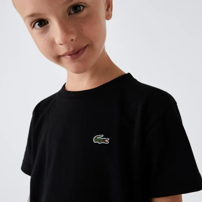 TShirts and Tops Kids Lacoste Kids039 SPORT Breathable Cotton Blend TShirt Black 031