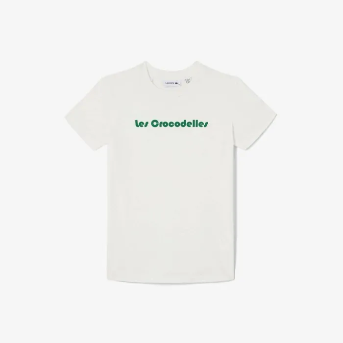 TShirts and Tops Women Lacoste Women039s Lacoste X Bandier Jersey TShirt White Green Iw0 TShirts and Tops Women Lacoste Women039s Lacoste X Bandier Jersey TShirt White Green Iw0