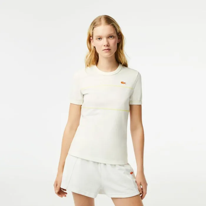 TShirts and Tops Women Lacoste Womens Made In France Organic Cotton Piqu TShirt White 70v TShirts and Tops Women Lacoste Womens Made In France Organic Cotton Piqu TShirt White 70v