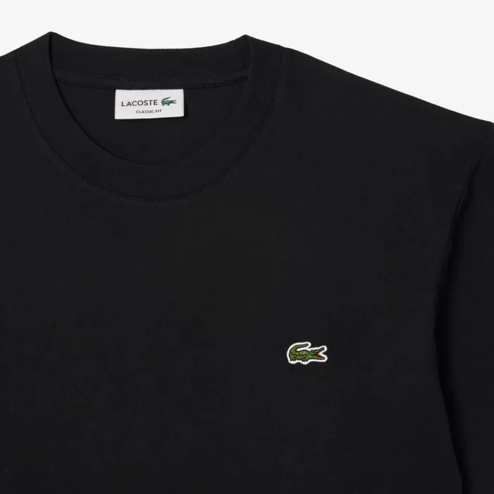 TShirts Men Lacoste Men039s Classic Fit Cotton Jersey TShirt Black 031