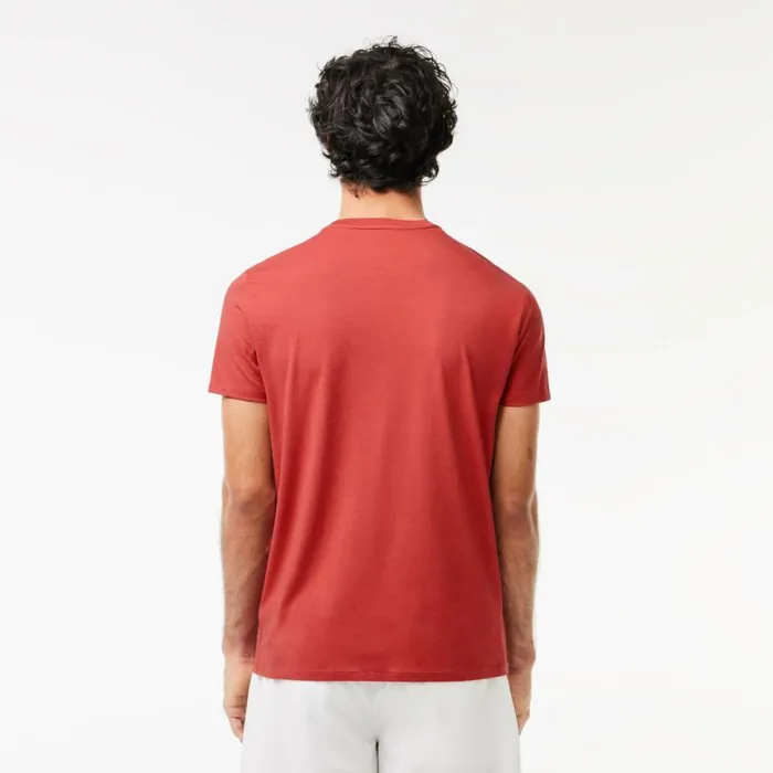 TShirts Men Lacoste Men039s Crew Neck Pima Cotton Jersey TShirt Pink Zv9
