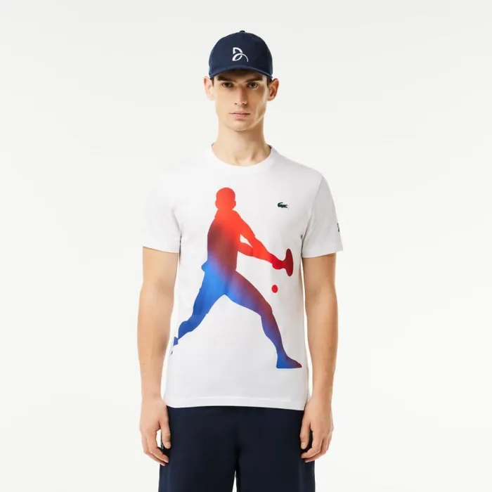TShirts Men Lacoste Men039s Lacoste Tennis X Novak Djokovic TShirt and Cap Set White 001 TShirts Men Lacoste Men039s Lacoste Tennis X Novak Djokovic TShirt and Cap Set White 001
