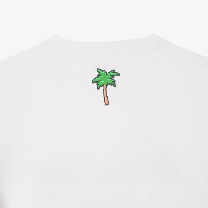 TShirts Men Lacoste Men039s Miami Open Edition UltraDry Tennis TShirt White 001