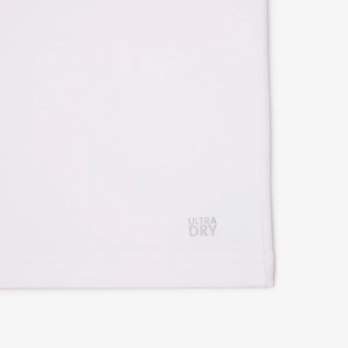 TShirts Men Lacoste Men039s Miami Open Edition UltraDry Tennis TShirt White 001
