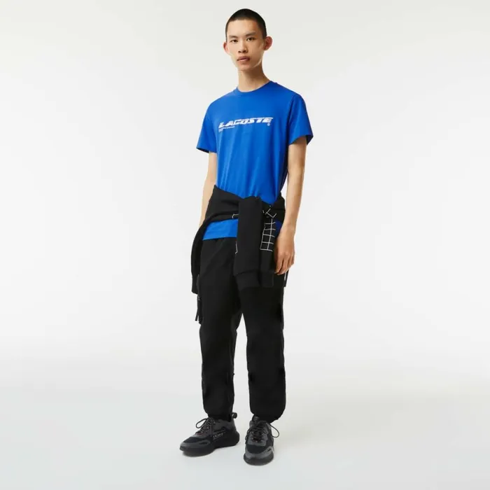 TShirts Men Lacoste Men039s Regular Fit Branded Piqu TShirt Blue K1q