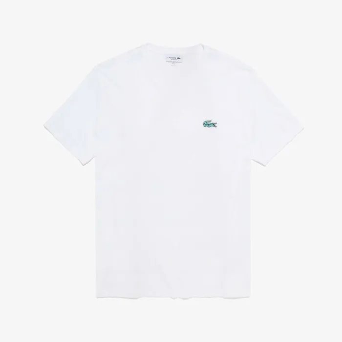 TShirts Men Lacoste Men039s Regular Fit Short Sleeve TShirt White 001