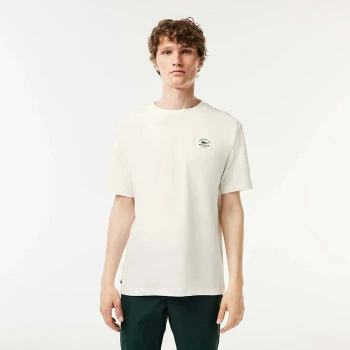 TShirts Men Lacoste Men039s Relaxed Fit Cotton Golf TShirt White 70v