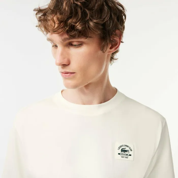 TShirts Men Lacoste Men039s Relaxed Fit Cotton Golf TShirt White 70v