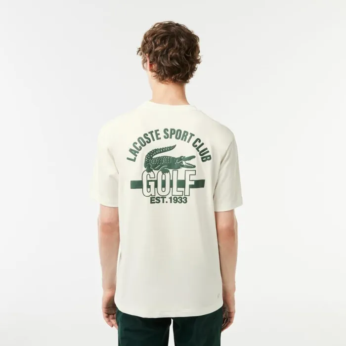 TShirts Men Lacoste Men039s Relaxed Fit Cotton Golf TShirt White 70v