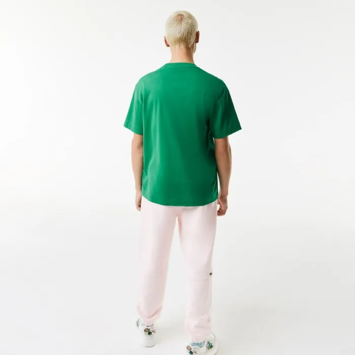 TShirts Men Lacoste Men039s Relaxed Fit Oversized Crocodile TShirt Green Ldm