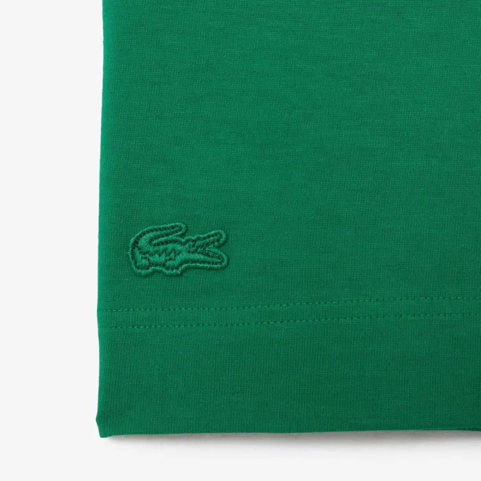 TShirts Men Lacoste Men039s Relaxed Fit Oversized Crocodile TShirt Green Ldm