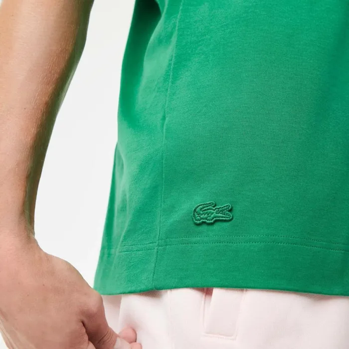 TShirts Men Lacoste Men039s Relaxed Fit Oversized Crocodile TShirt Green Ldm