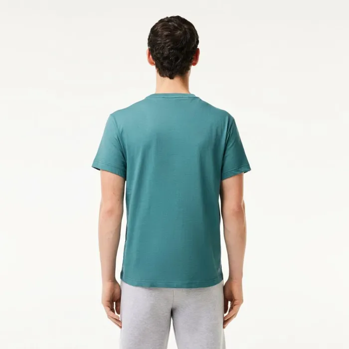 TShirts Men Lacoste Men039s UltraDry Printed Sport TShirt Hydro Blue Iy4