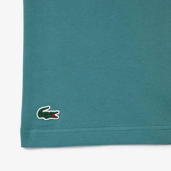 TShirts Men Lacoste Men039s UltraDry Printed Sport TShirt Hydro Blue Iy4