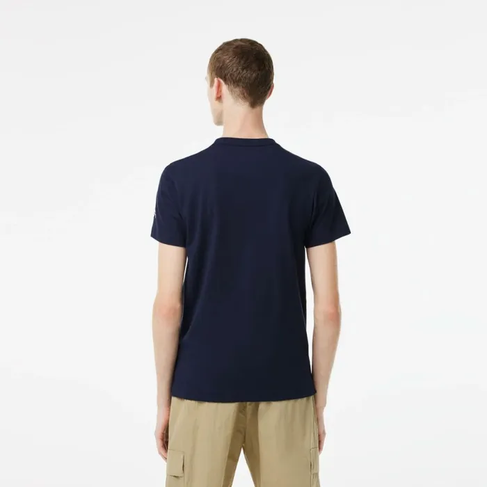 TShirts Men Lacoste Mens Lacoste Tennis X Novak Djokovic TShirt Navy Blue 166