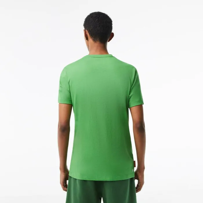 TShirts Men Lacoste Mens SPORT Roland Garros Edition Logo TShirt Tarragon Green L94