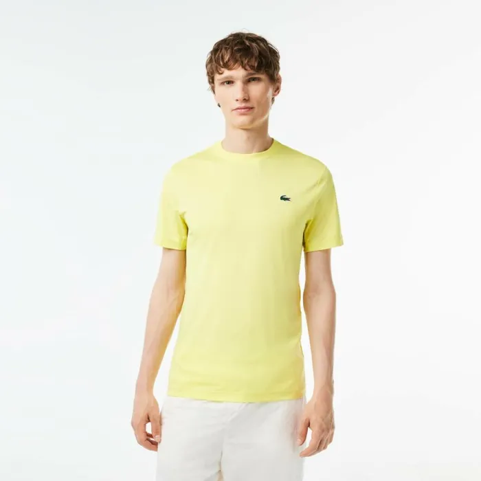TShirts Men Lacoste Mens Sport Slim Fit Stretch Jersey TShirt Flashy Yellow Tuk TShirts Men Lacoste Mens Sport Slim Fit Stretch Jersey TShirt Flashy Yellow Tuk