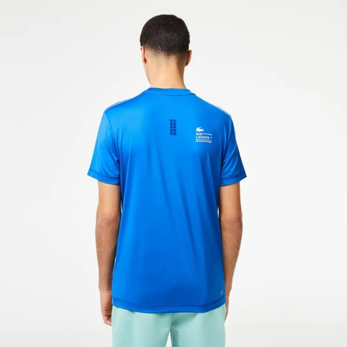 TShirts Men Lacoste Mens Sport Slim Fit Stretch Jersey TShirt Kingdom Blue Kxb