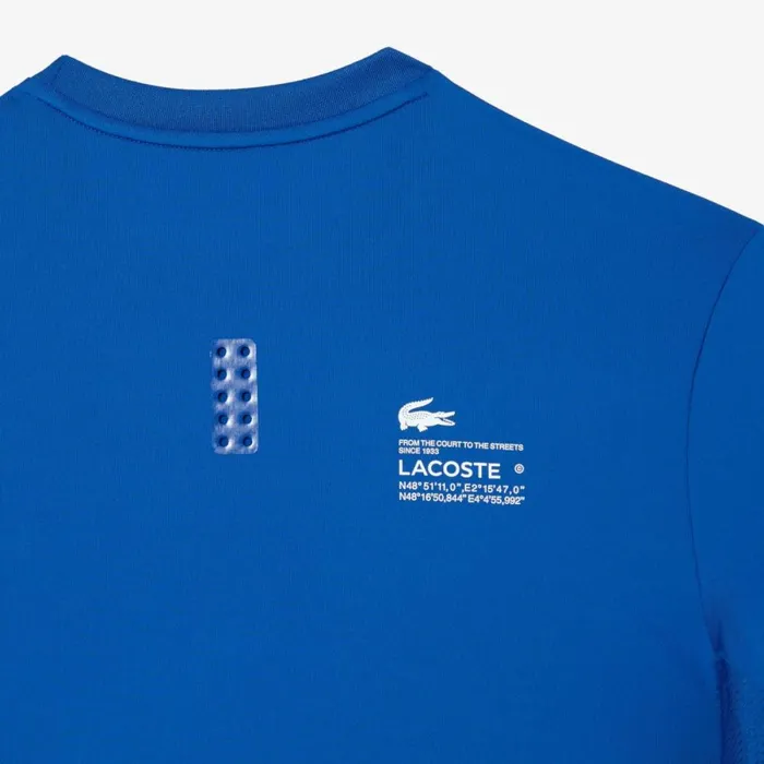 TShirts Men Lacoste Mens Sport Slim Fit Stretch Jersey TShirt Kingdom Blue Kxb