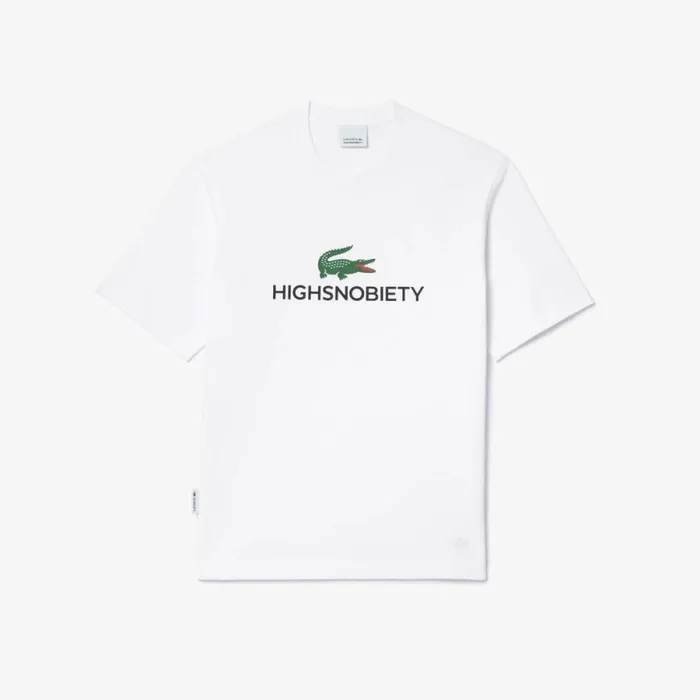 TShirts Men Lacoste Unisex Lacoste X Highsnobiety Thick Jersey TShirt White 001 TShirts Men Lacoste Unisex Lacoste X Highsnobiety Thick Jersey TShirt White 001