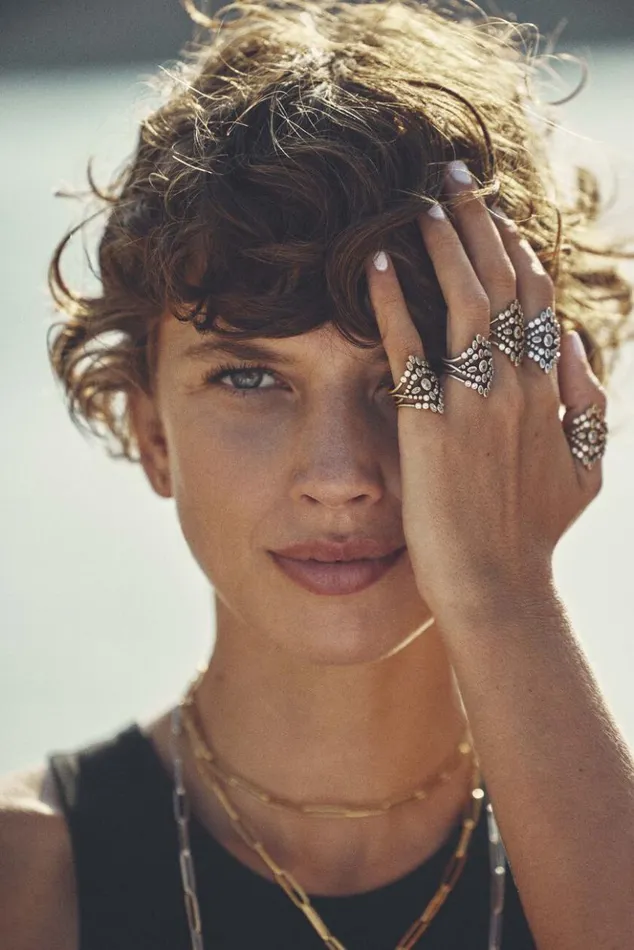 TalulaRing With Zircons Shoes and Accessories Baandsh Jewelry