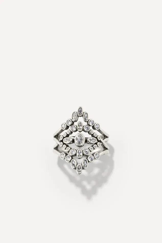 TalulaRing With Zircons Shoes and Accessories Baandsh Jewelry