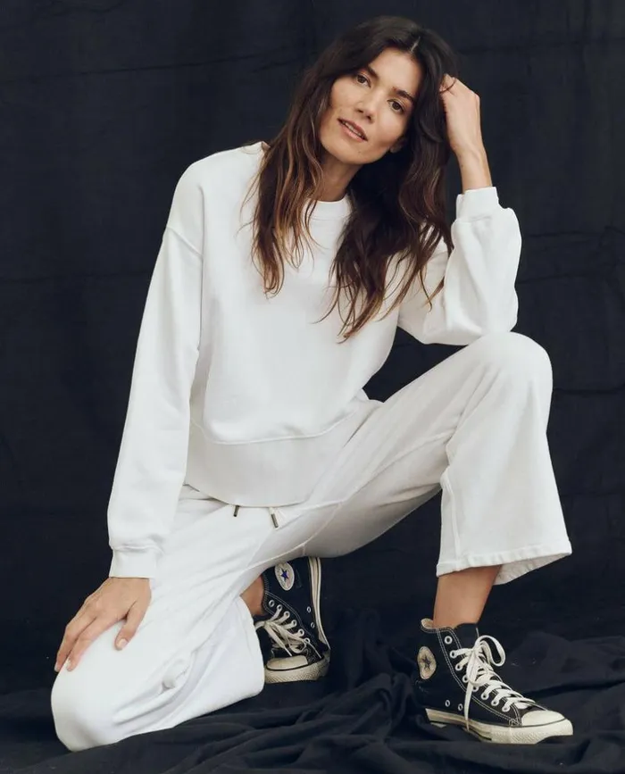 Tees and Sweats The Great The League Sweatshirt True White