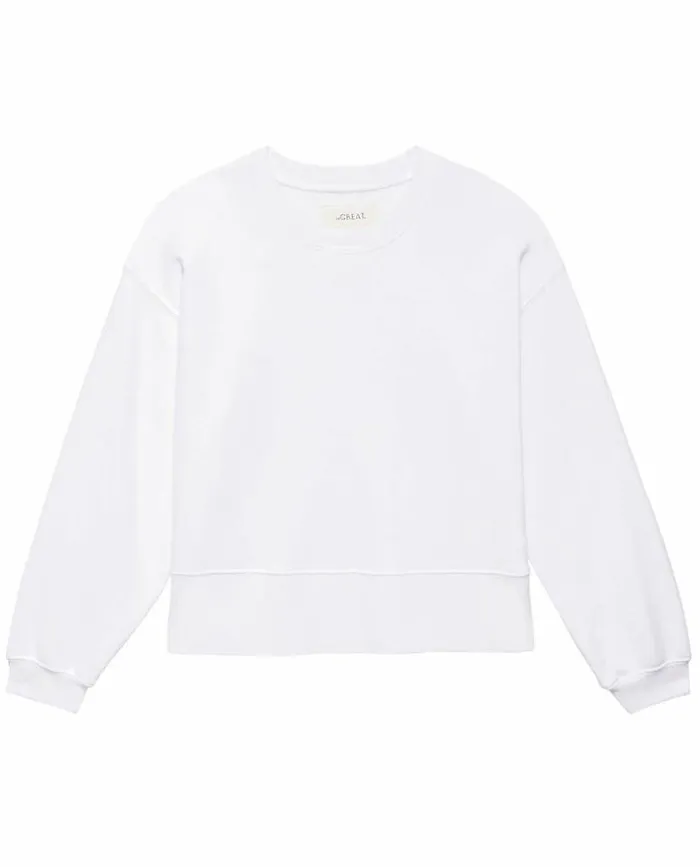 Tees and Sweats The Great The League Sweatshirt True White