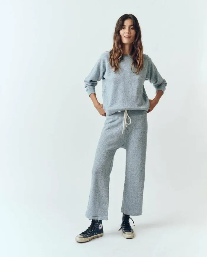 Tees and Sweats The Great The Relay Sweatpant Heathered Coastline Blue
