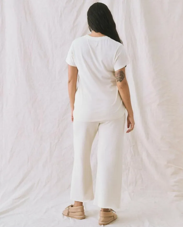Tees and Sweats The Great The Slim Tee Washed White