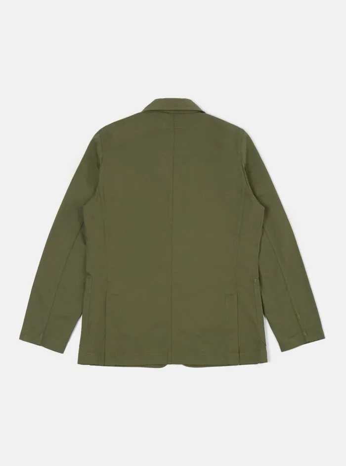The London Jacket Light Olive Twill Men Universal Works Cotton Twill